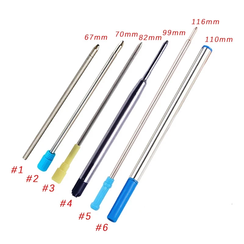 Metal Empty Glitter Ball Pen Refill Cheap Short Ballpoint Pen Ink Refills Replaceable Metal Pen ink Refill