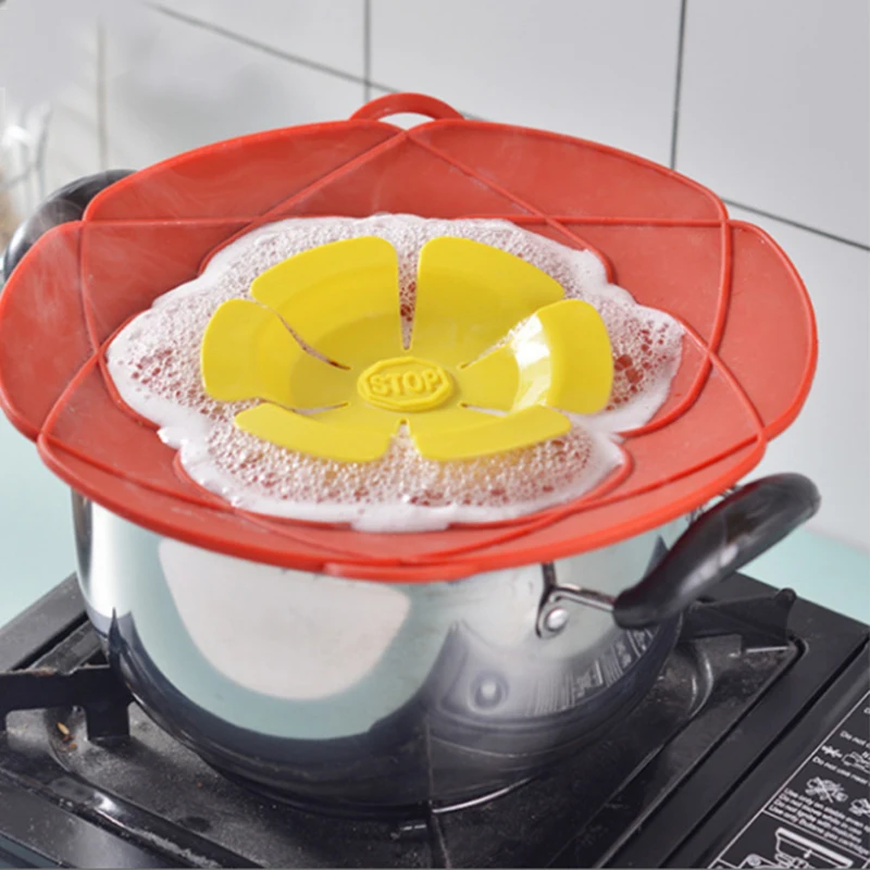 Кухонные гаджеты аксессуары Принадлежности кухонная посуда противопереливная Крышка силиконовая крышка