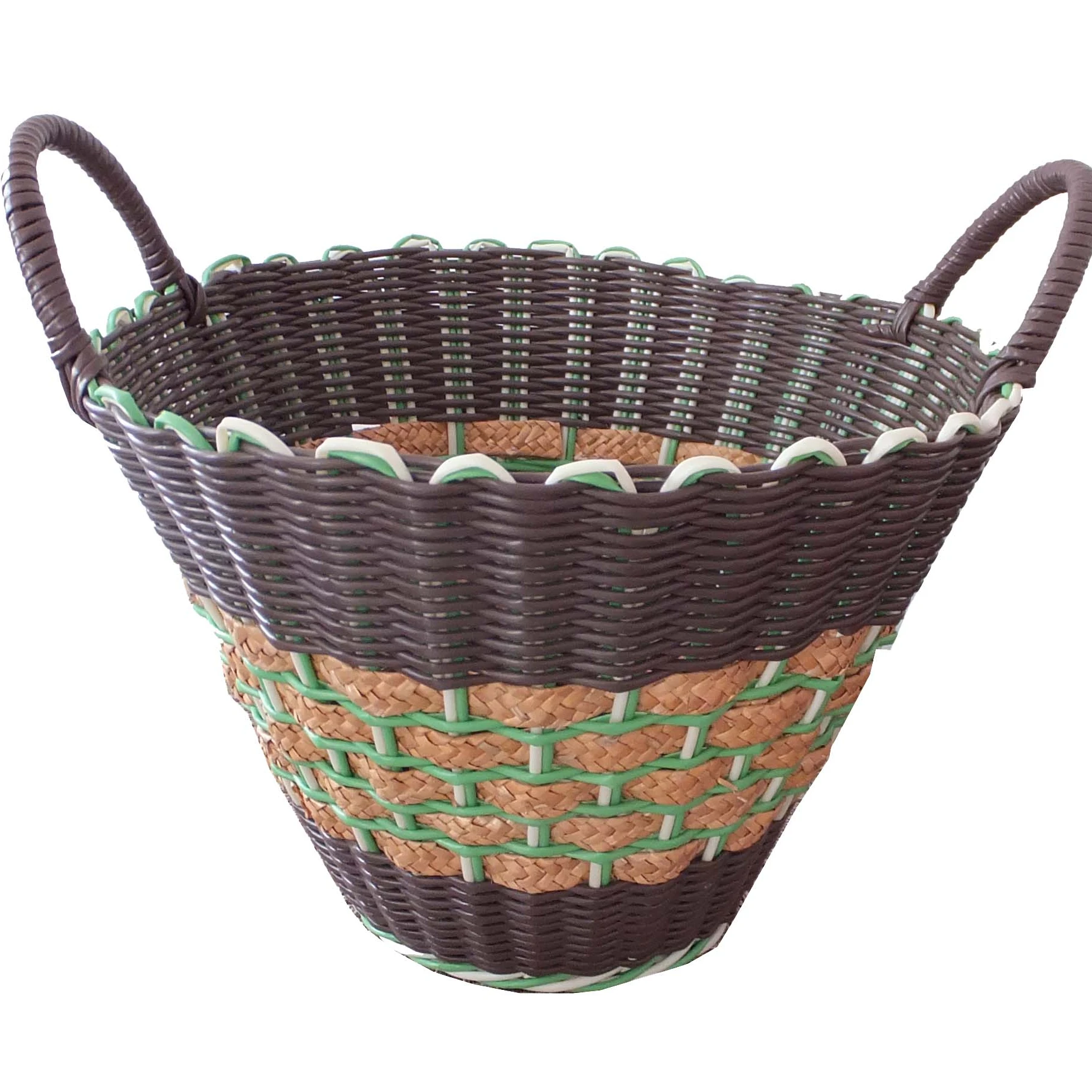 Popular holiday gift basket polypropylene woven Easter colorful egg basket storage basket