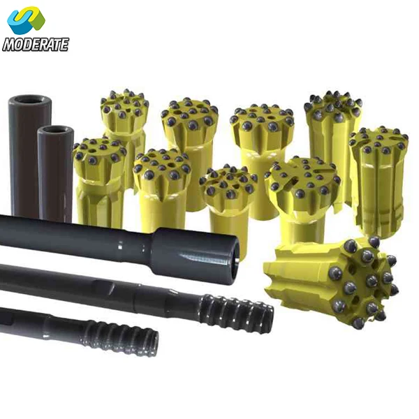R22, R25, R28, R32, R38, T38, T45, T51 Thread  Drifter Drill  extension rod MF rock drill rod  and drill bit with high quality