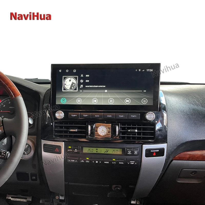 NAVUHUA 12.3 Inch Multimedia Video Player Touch Screen Android 10 Car Radio for Toyota Land Cruiser Prado 150 Prado 2018 - 2020