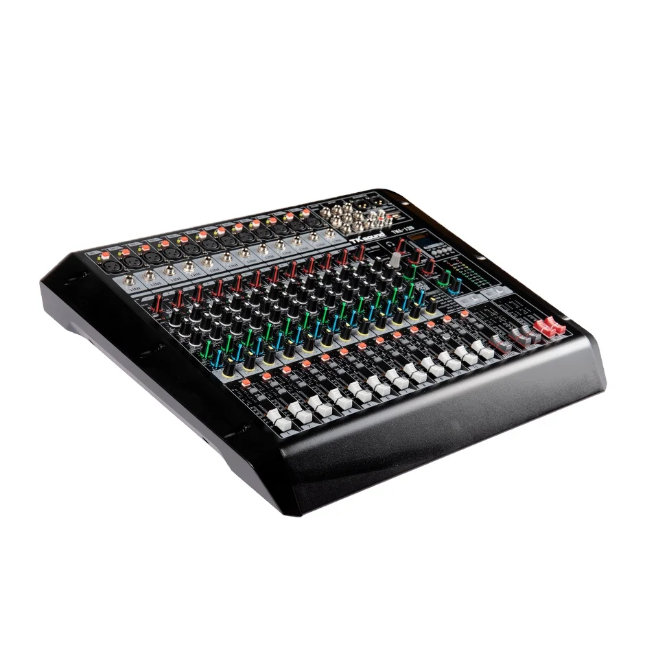 TKsound Профессиональный DJ микшер USB консоль аудио 12-канальный многоцелевой для высокопроизводительных