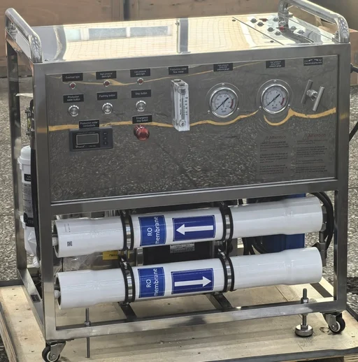 1400L reverse osmosis system 98% desalination rate water machine factory ro plant manufacturer for boat ship drinking water