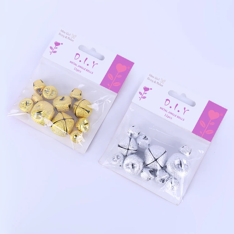 
Wholesale Craft Glitter Jingle Bell Ornament Iron Jingle Bells 