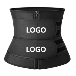 Wholesale Support Warp Corset Waist Trainer Zipper Private Label Shaper Belt Neoprene Tummy Control Body Shape for Women