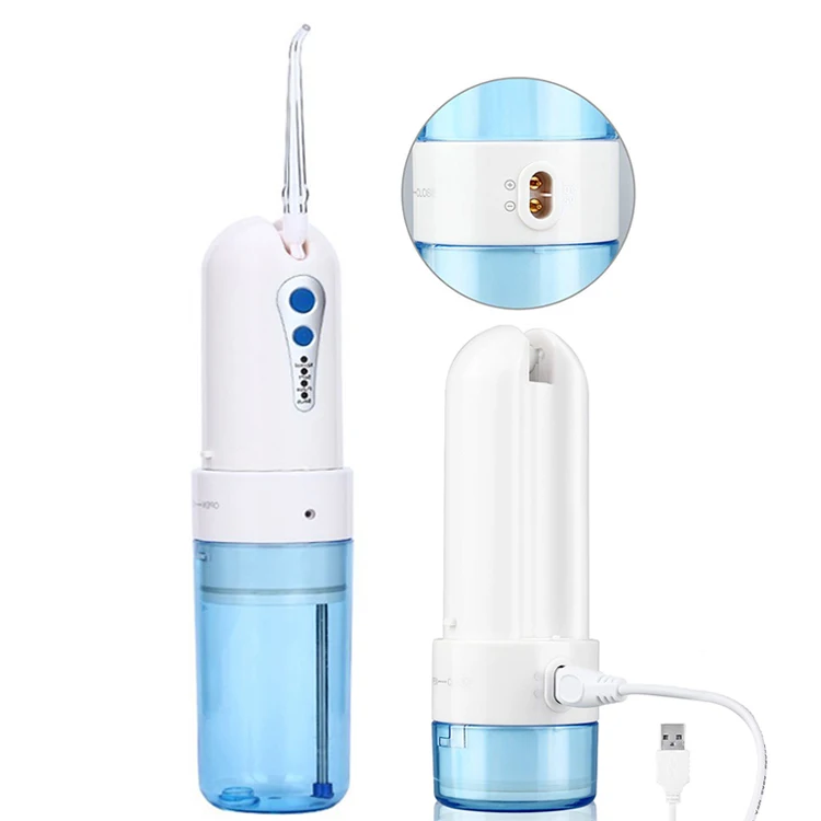 Mini Unique Folding Oral Irrigator Water Flosser Pik with Nasal Wash Function
