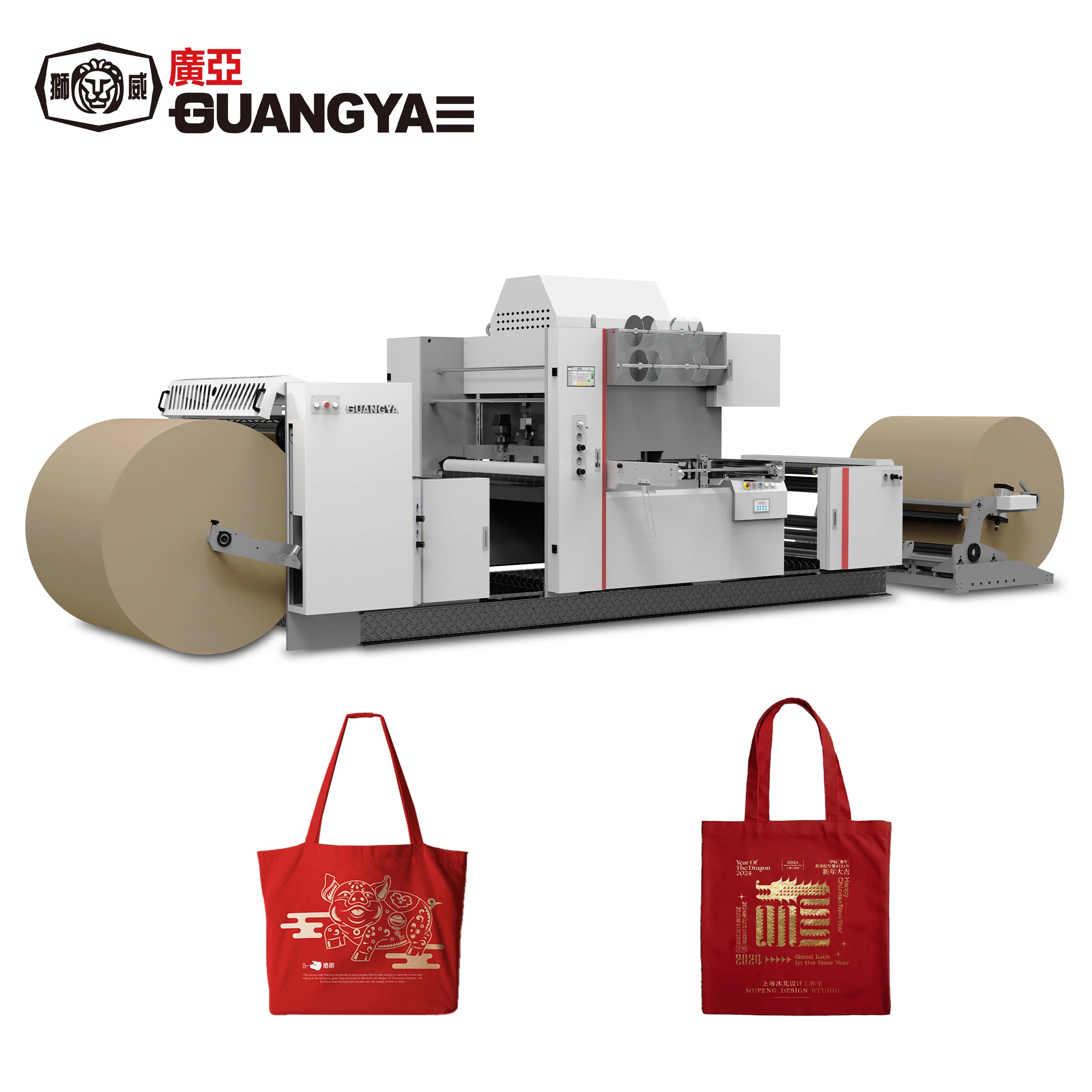 TYM1300 Automatic Hot Foil stamping Machine for Non Woven Fabric Shopping Bag