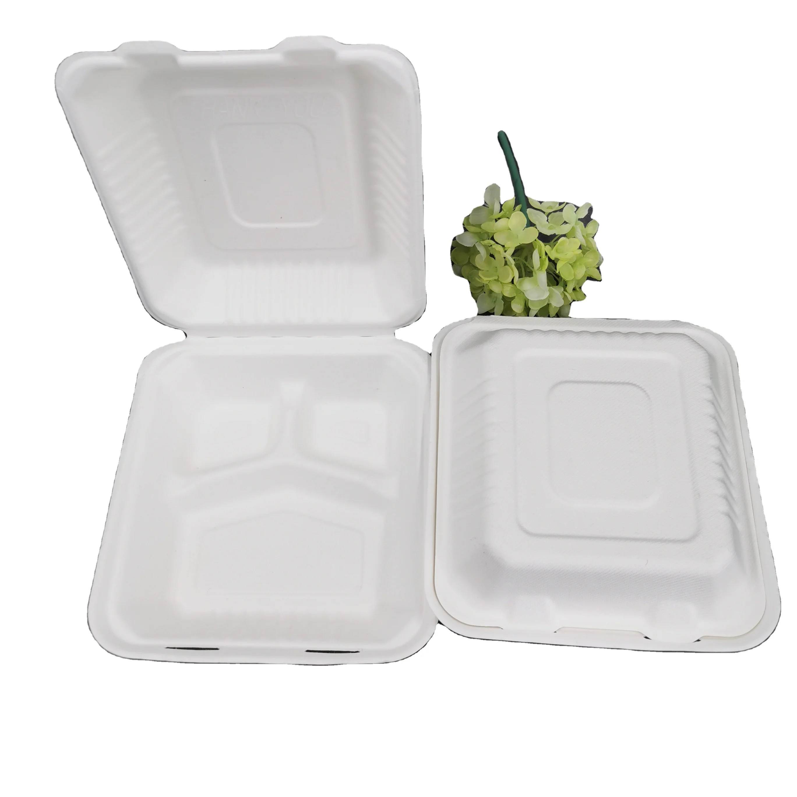 tapers de descartable comida con tapa caja de comida de bagazofood containerscaja de comida de bagazo con divisiones