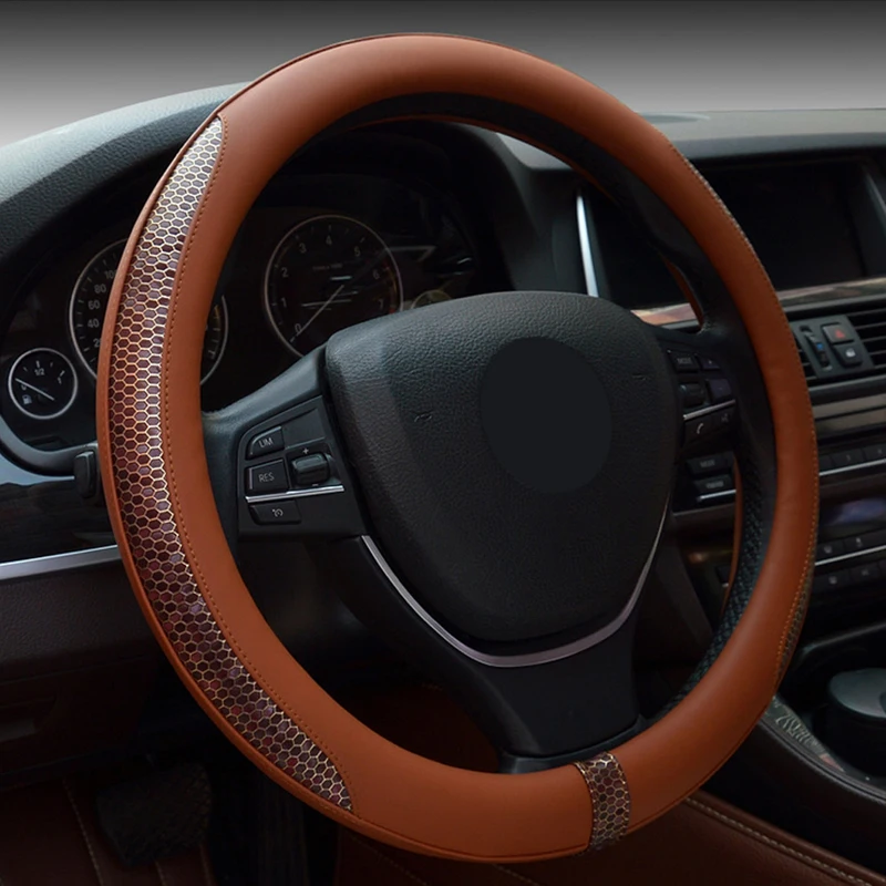 Premium Leather Steering Wheel Cover All