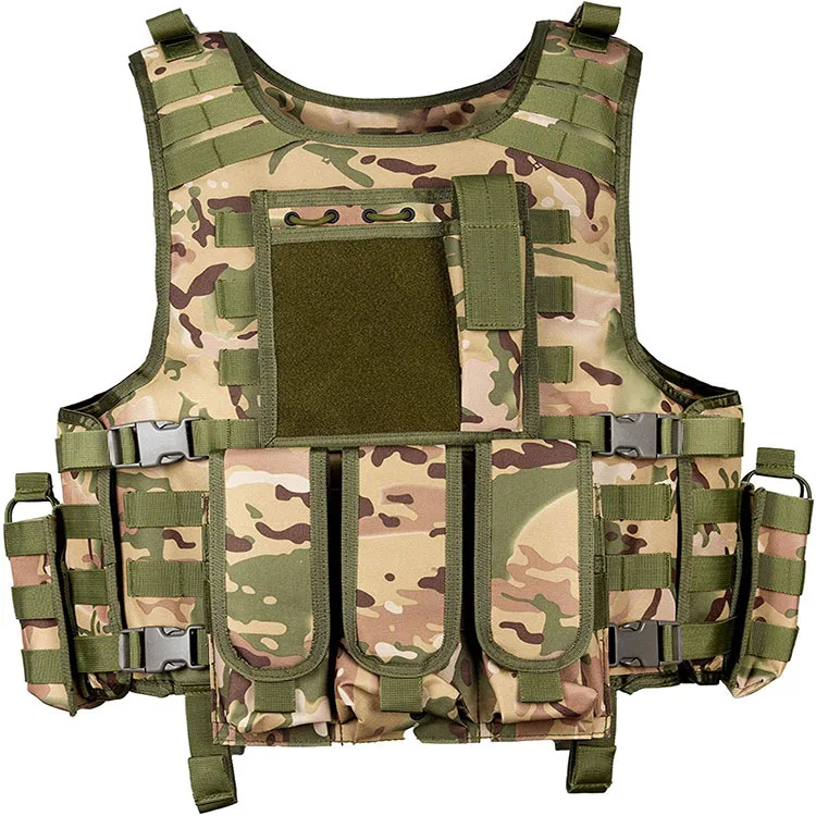 Durable Breathable Heavy Duty Body 10-piece Set Tactical Combat Vest for Outdoor Shooting Cs Game Training