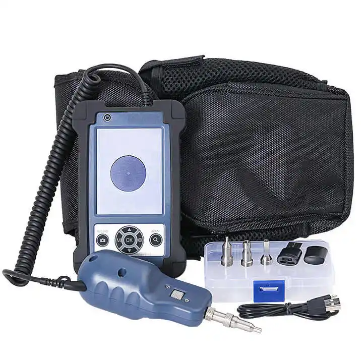 Handheld FTTH 400x Optical Fiber Microscope Fiber Endface Detector Exfo End Face Inspection Probe SC/FC/ST/LC Female Fibre-scope