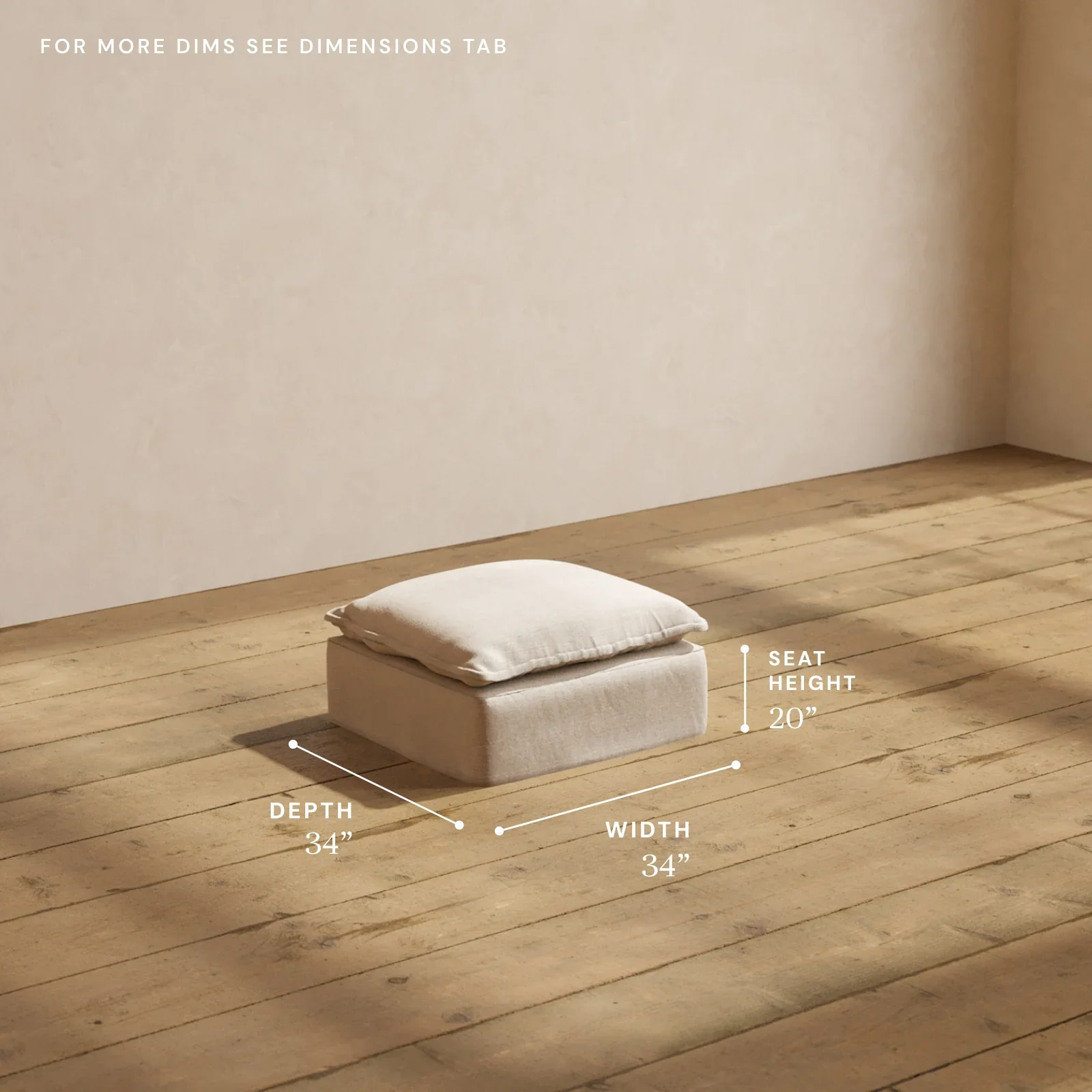 Amber Neutral Performance Fabric Ottoman Versatile for Hotels Apartments Schools Hospitals Warehouses Malls Entrances Workshops