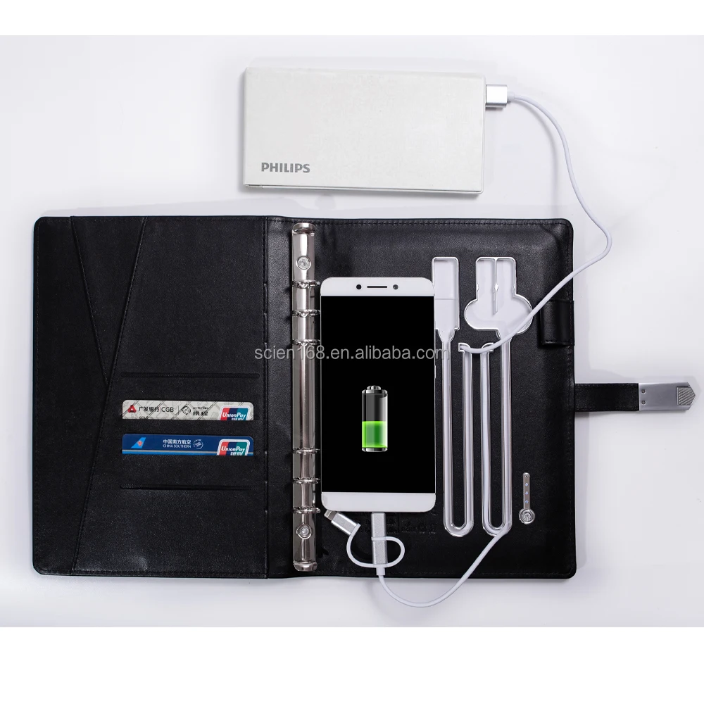 NFC Notebook with 8000mh Power supply USB cable and LOGO design gift to teacher
