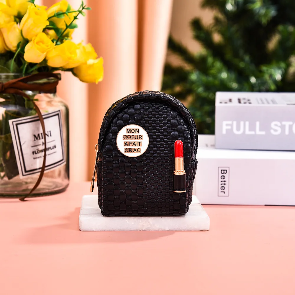 Coin Purse Wholesale Mini Backpack Keychain Portable Expandable Storage Bag Outdoor Travel Mini Lipstick Bag Keyring Small Bag