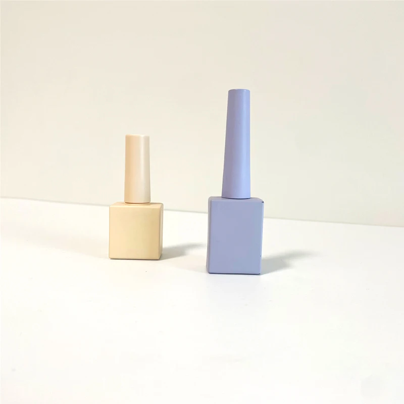 custom made small 8 ml luxury empty clear nail paint polish gel bottle brush screen printers 10ml 15ml