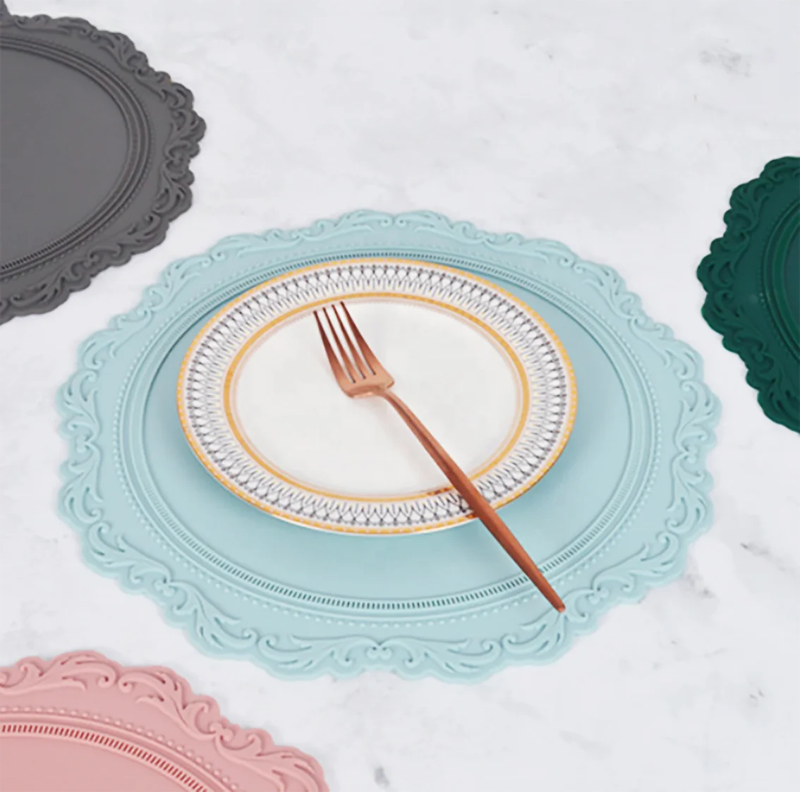 Силиконовый коврик для столовой, изысканный коврик для резьбы, термостойкий Настольный коврик, водонепроницаемый коврик для мытья посуды