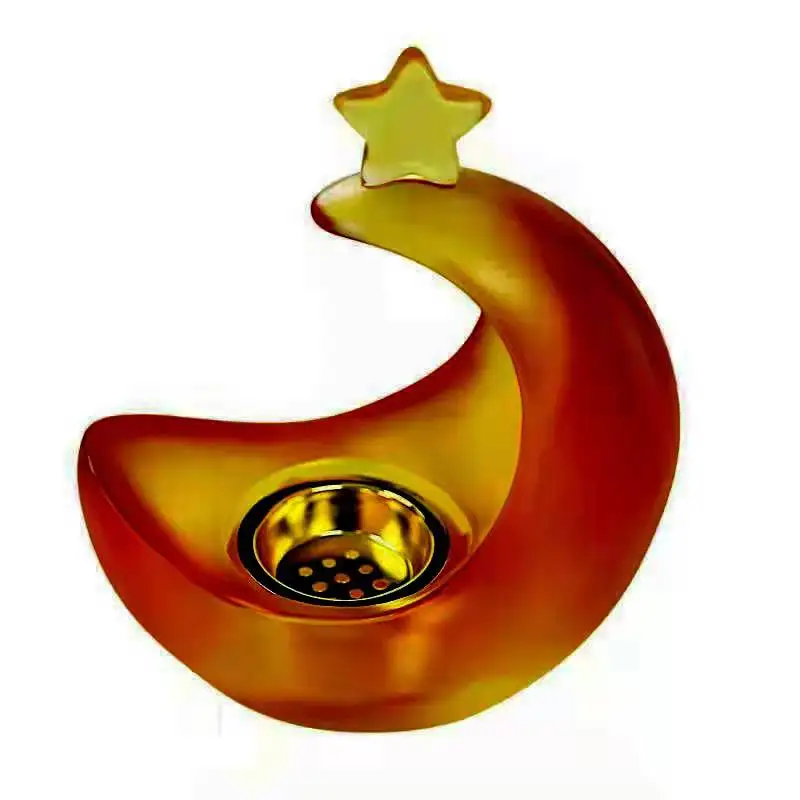 Latest  middle east   style crystal  moon   incense burner   for ramadan gifts  home decoration wedding hotel