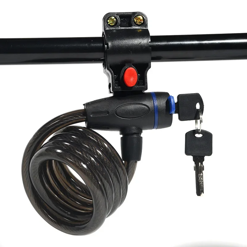 Mountain Bike Chain Lock Steel Cable Lock Steel Wire Anti-theft Bicycle Lock