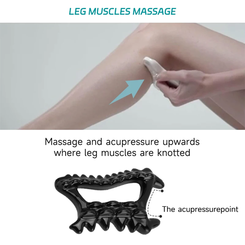 2023 Hot Selling Multifunctional Body Healthcare Massage Ceramic Guasha Stone Custom Logo White Black Ceramic Jade Gua Sha Tool