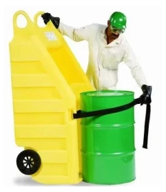 Easy To Clean Chemical Polyethylene Transportation 55 Gal Drum Containment Dolly Cart Drum Truck