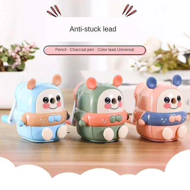 Симпатичная мультяшная точилка для карандашей, школьные принадлежности, ручная точилка для карандашей, подарок для детей, точилка для карандашей, оптовая продажа