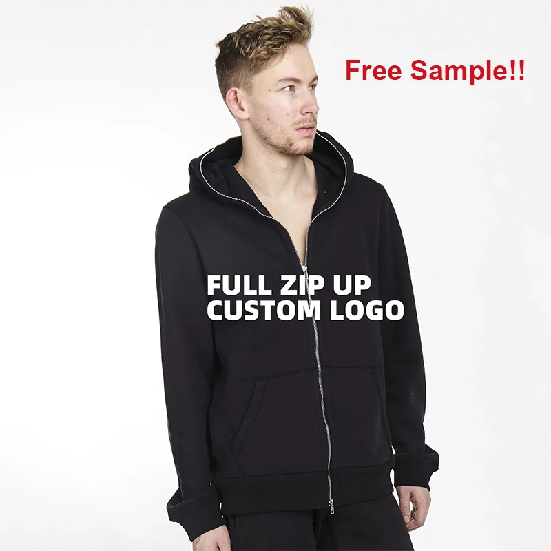 Custom All over Print Hoodie Factory French Terry Graphic Hoodie Sport Men Full Zip up Hoodies