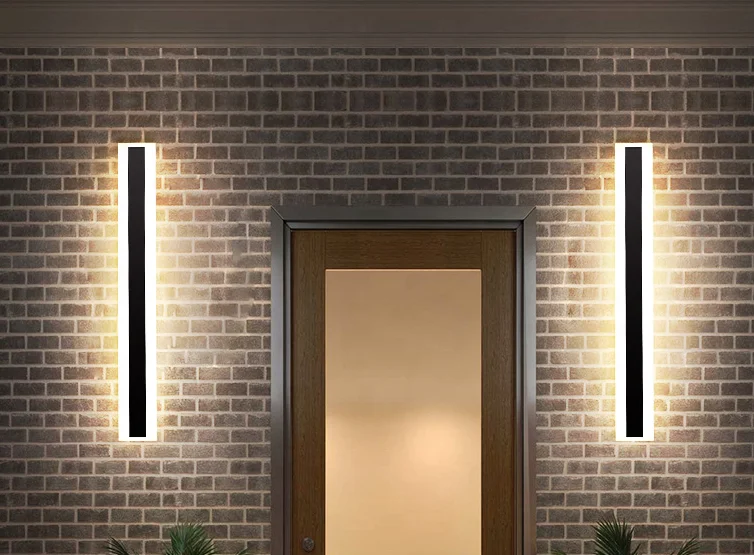 Modern linear washing background villa garden wall light Outdoor waterproof IP67 led wall lamp
