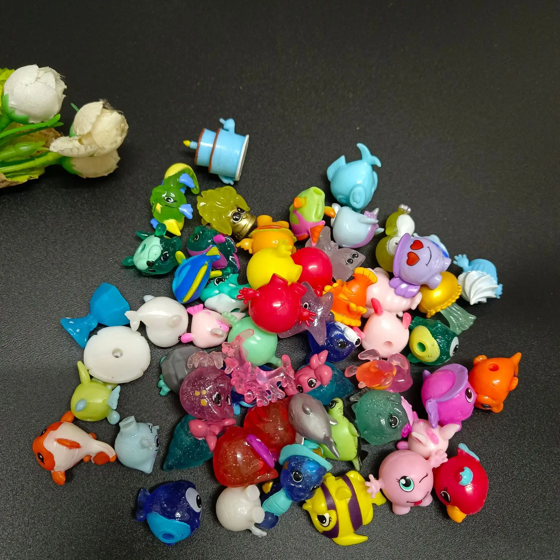 T1115 Multiple marine animal soft rubber underwater creatures promotional gifts figurines cartoon ornaments Toys