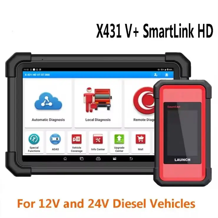 Профессиональный Автомобильный сканер для запуска X431 V + SmartLink HD Тяжелый грузовик дизельного топлива 12V 24V автомобиля полный инструмент диагностики системы
