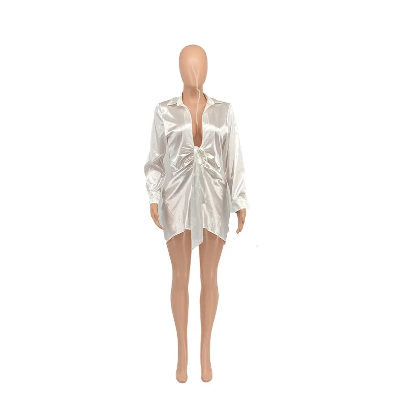 Liu Ming Best Selling Women Clothing Casual Long Sleeve Elegant Shirts Dresses