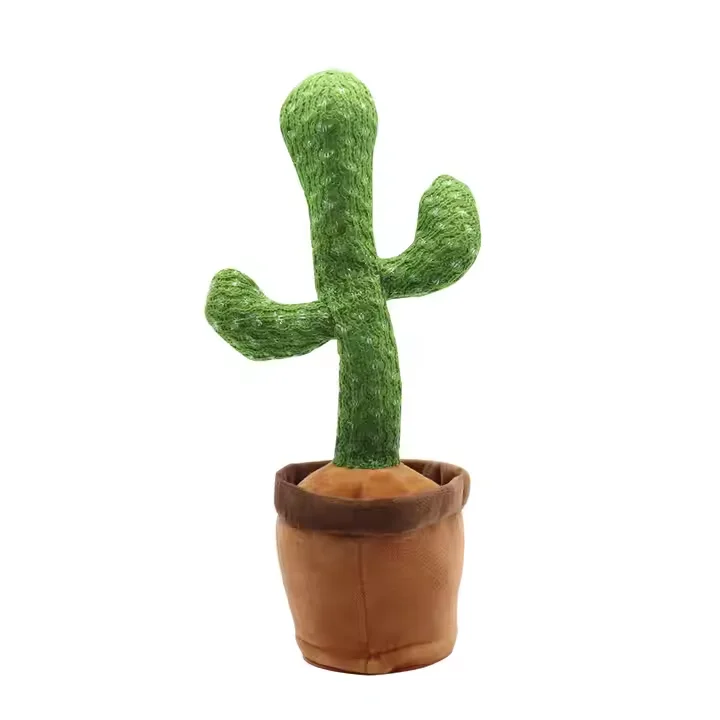 China supplier Interactive Talking Cactus Toys Singing and Dancing Plush Toys for Kids