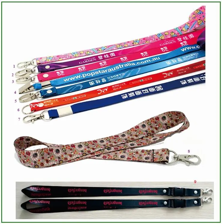 Custom Logo Short Lanyards With Logo Custom High Quality Funny Customized Logo Sublimation Polyester Lanyard