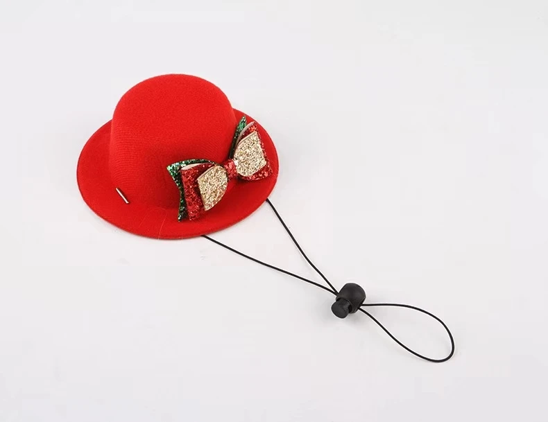 Pet Christmas  Hat Dog Cat Police Hat Pet Dress Up Accessories for Halloween Christmas Cosplay Role Play Party Photo Props