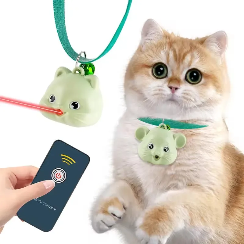 Xianchanpets New Cat Collar Toy With Led Lights Remote Controller Interactive Laser Cat Toys With Cat Collar Funny Toy
