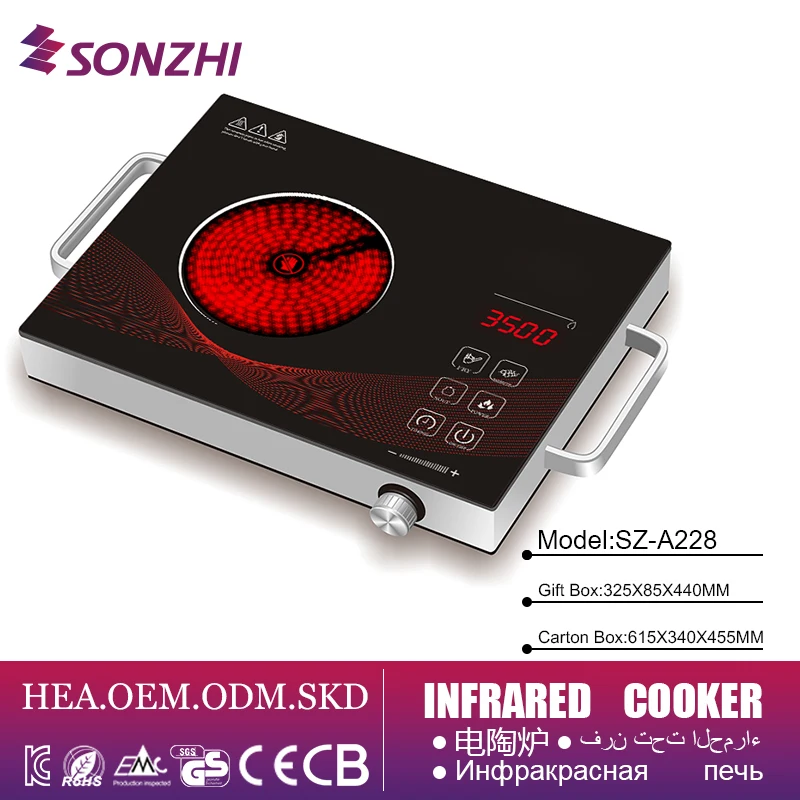 ceramic glass plate gold melting furnace motor supplier 220V electric stove heat heater induction cooker with oven