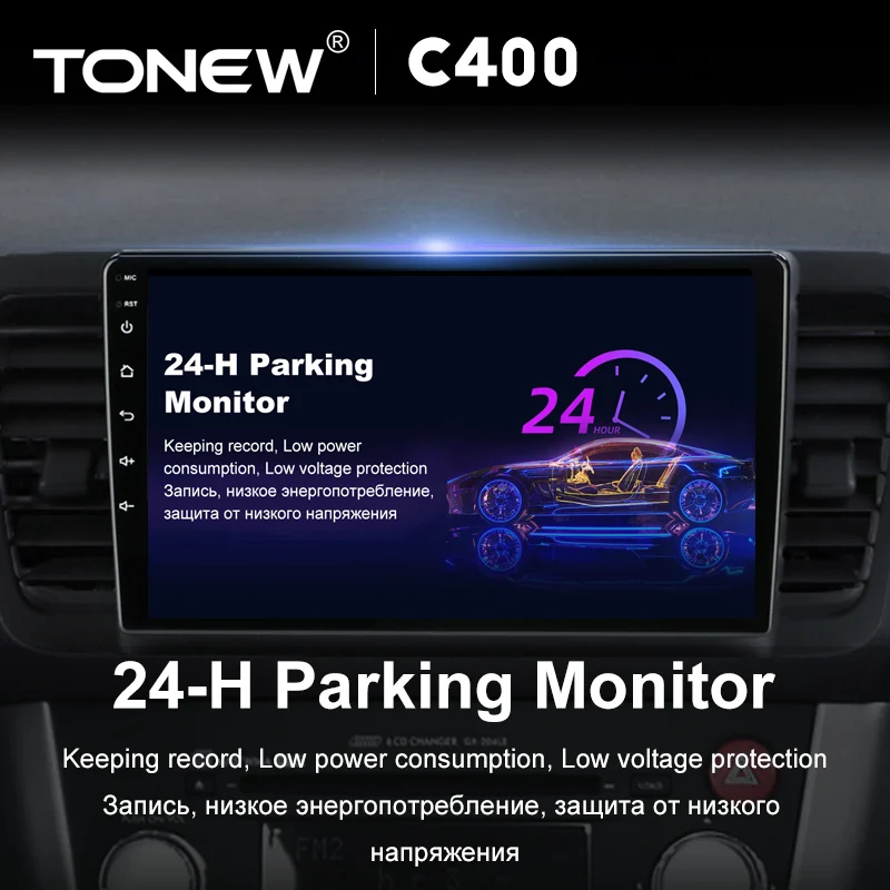 TONEW DVD Car Monitor Android DVR  Dual Camera Android 10.0 For Honda Jazz 2001 - 2008 Fit 2001 - 2009 Car Stereo  DVD Car