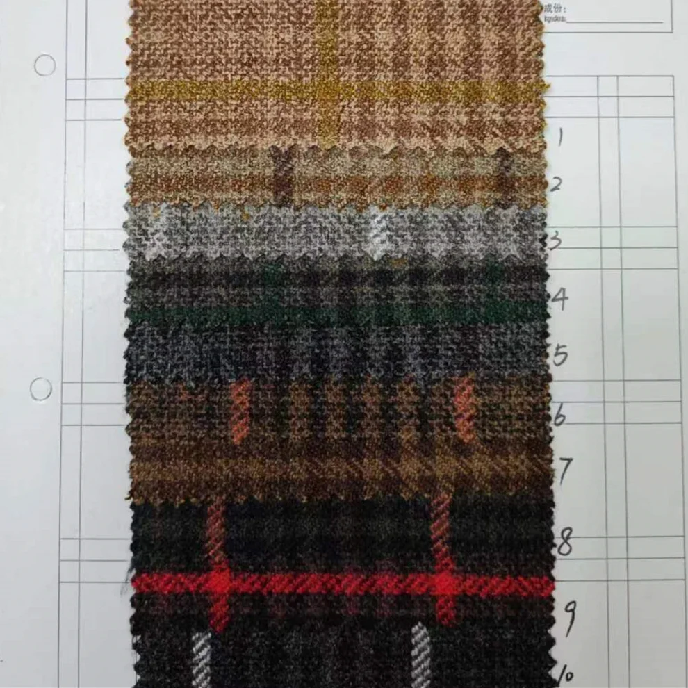 Фланелевая ткань jiexingtextile 600 г/м, полиэфирная пряжа, окрашенный узор, простая полиэфирная ткань для проверки волос