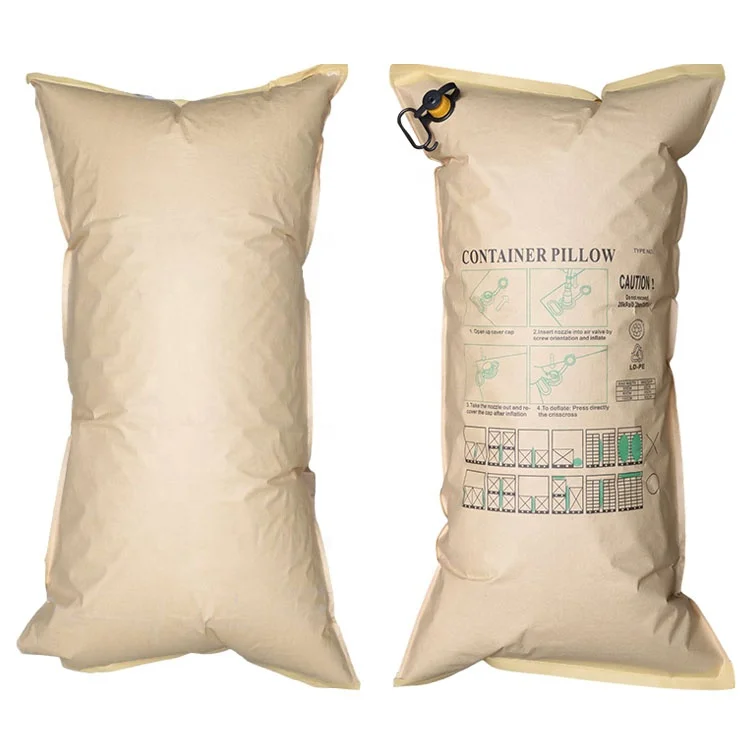 
Kraft inflatable container dunnage air inflatable bag kraft paper color bags for cargo 
