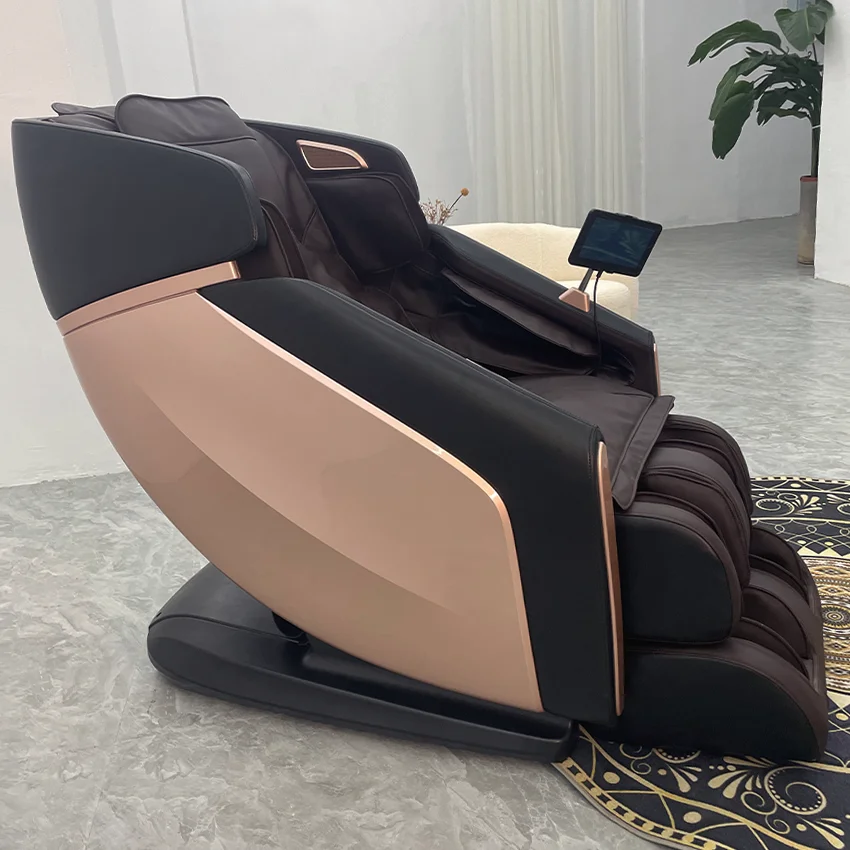 Full Body Airbags Luxury Smart Ai Speaker Electric Massage Chair Portable 4d Zero Gravity Foot Roll