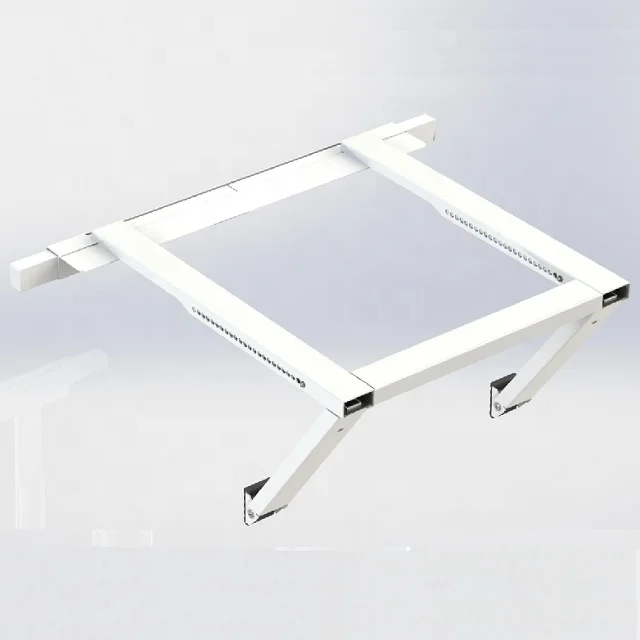 White PC02 Easy to Install Universal AC Mugst Universal Window Air Conditioner Suppotea Cupset for Outdoor Room Triangle Bracket