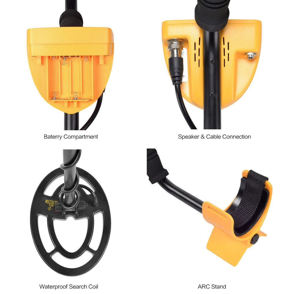 Professional Metal Detector High Performance Underground Metal Detector MD6250 Three Detect Mode Coins Jewelry All Metal MD-6250