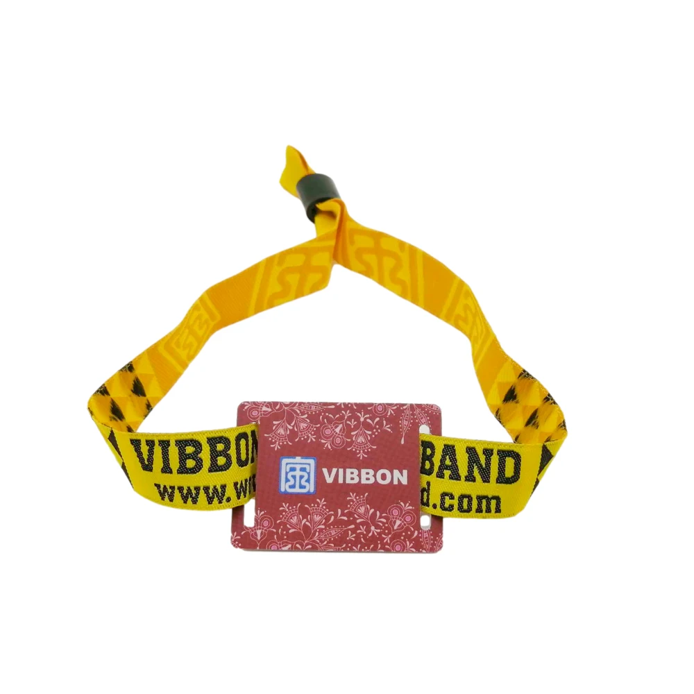 QR Code 13.56MHz NFC RFID Tracking Wristbands RFID Fabric Wristband Watch With closure for One Time Use