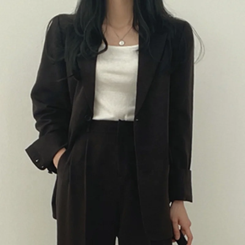 Factory Custom Womens Fall Fashion 2023 Casual Blazers Long Sleeve Open Front Work Suit Office Business Suits With Pockets