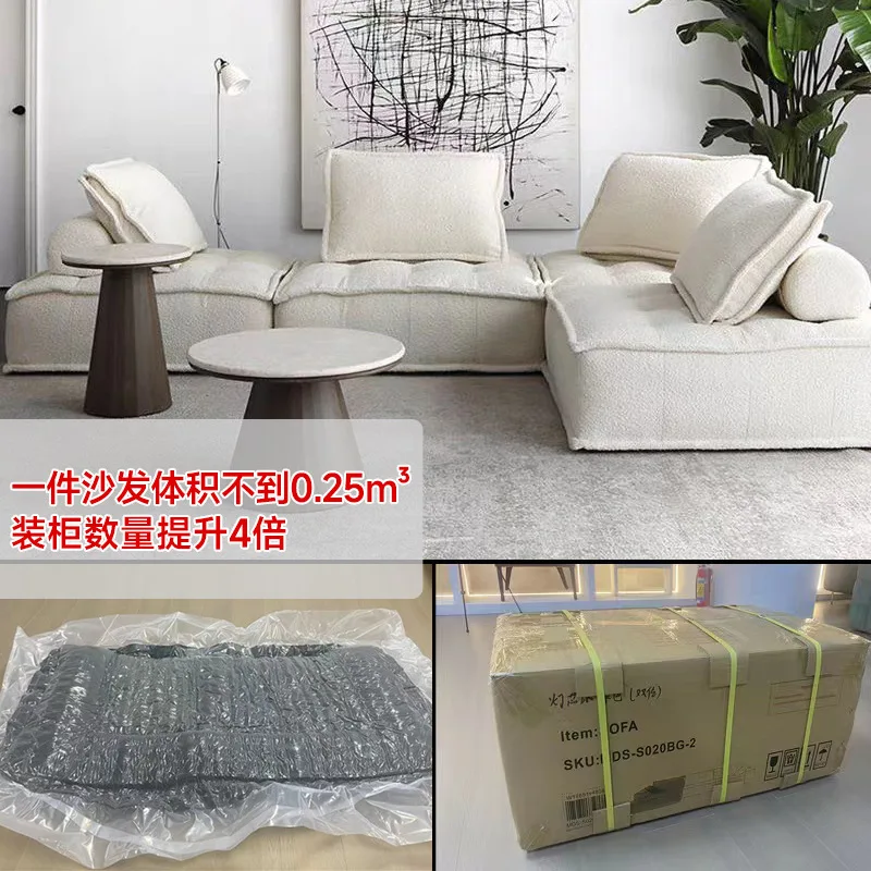 Compression Sofa Modern Living Room Small Banana Fabric Sofa Furniture Single Size And Big Size