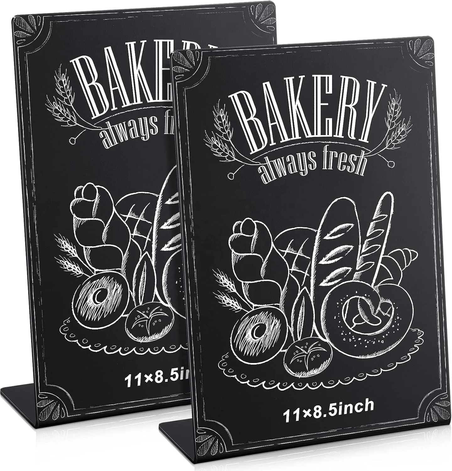 HQ Premium Acrylic Chalkboard Signs A4 Kitchen Tabletop Chalkboards table sign Menu Blackboard for Coffee shop Restaurant buffet