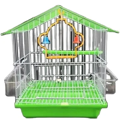 Hot Selling Steel Canary Pet Breeding Bird Cage Portable Pet Parrot Cage folding cage parrot  parrots birds for sale