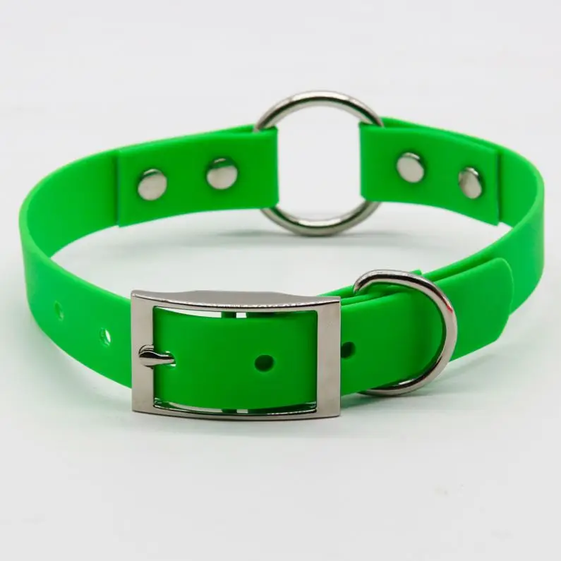 2024 Custom Waterproof Training Dog Collar Colorful PVC Nylon Webbing with O Ring Splicing Features Lights 22 Color Options