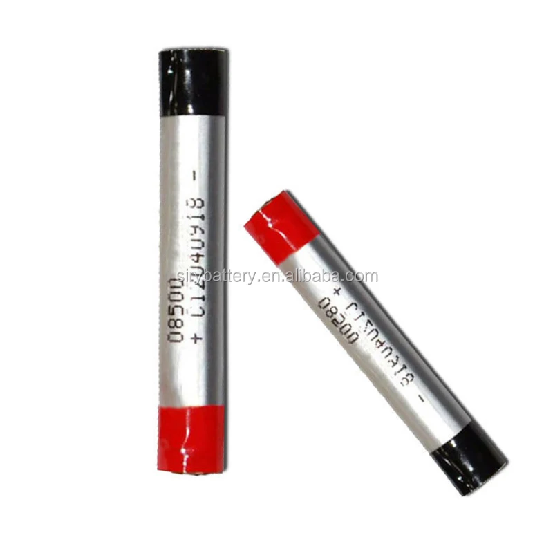 08500  240mAh 3.7V lipo cylinder rechargeable battery 09500 for E-cigarette