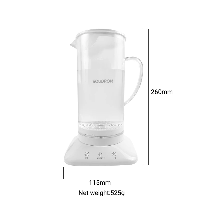 1500ppb Hydrogen Rich Water Kettle Electric Alkaline Water Machine and Ionizer for Household Use