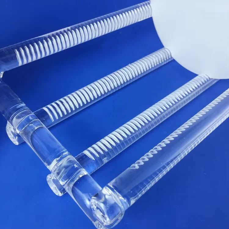 High quality Clear Wafer Carrier Quartz Combustion Boat For Diffusion Quartz Glass Crucible Fit In Tube Furnace